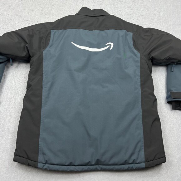 Amazon Coat Men's XL Gray Full Zip Delivery Driver Uniform Insulated Jacket - Picture 11 of 13